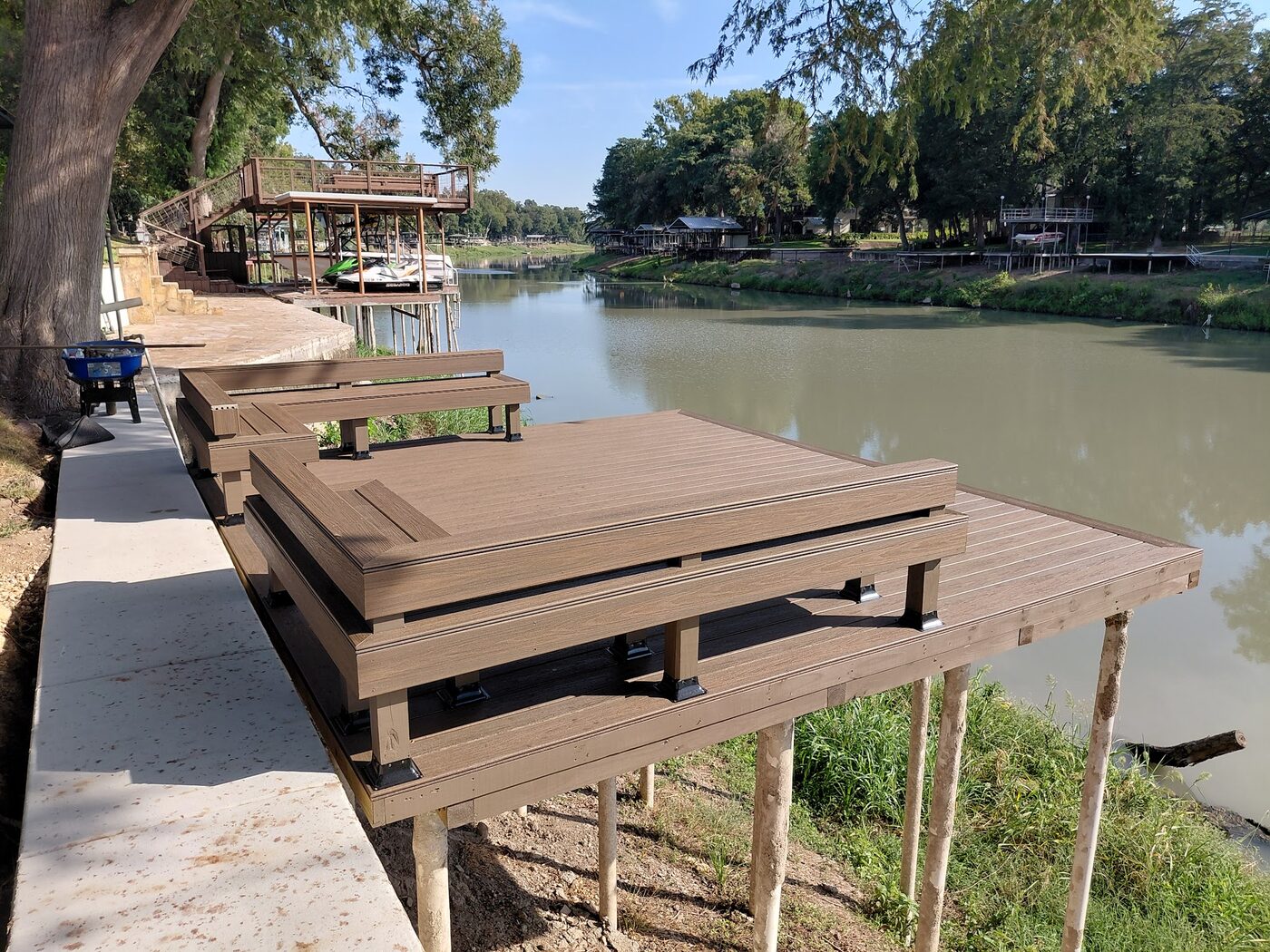 Lakeside deck and dock build