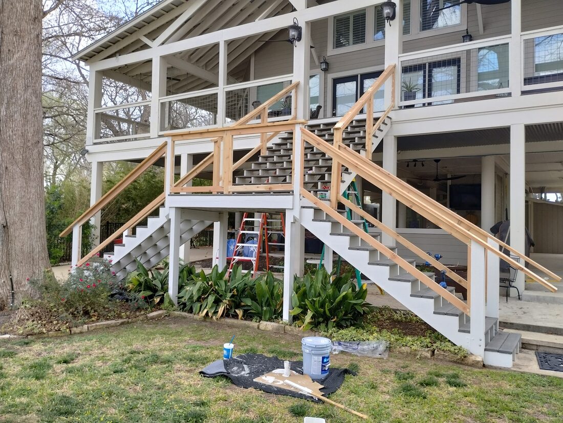 Carpentry — deck and stair construction